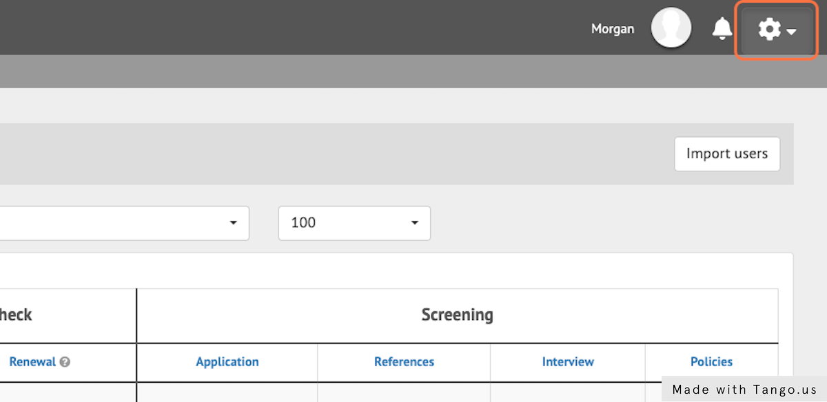 Click on the gear symbol in the upper right corner.